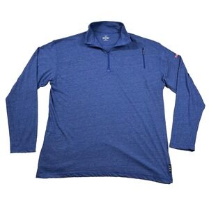 ScotteVest Shirt Mens 2xl SeV SJ Qzip Quarter Mock Neck Utility Layer Pockets